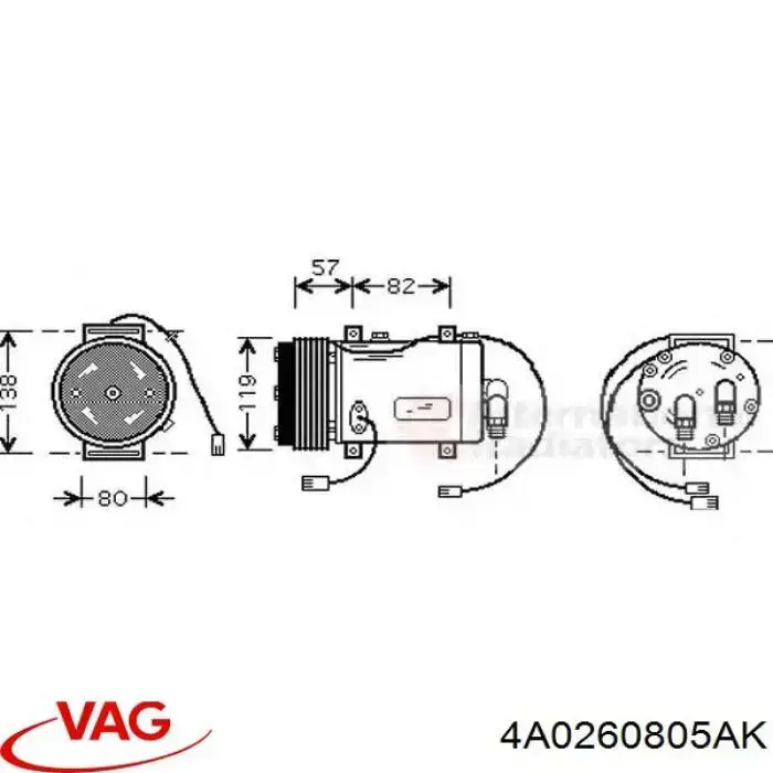 Компресор кондиціонера 100180 Airstal