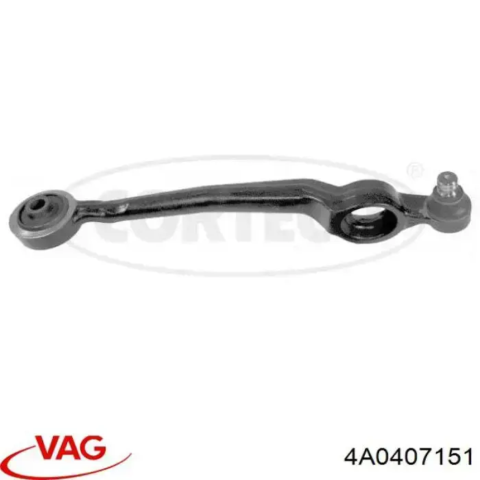 Купити 4A0407151 VAG Лівий важіль передній нижній підвіски