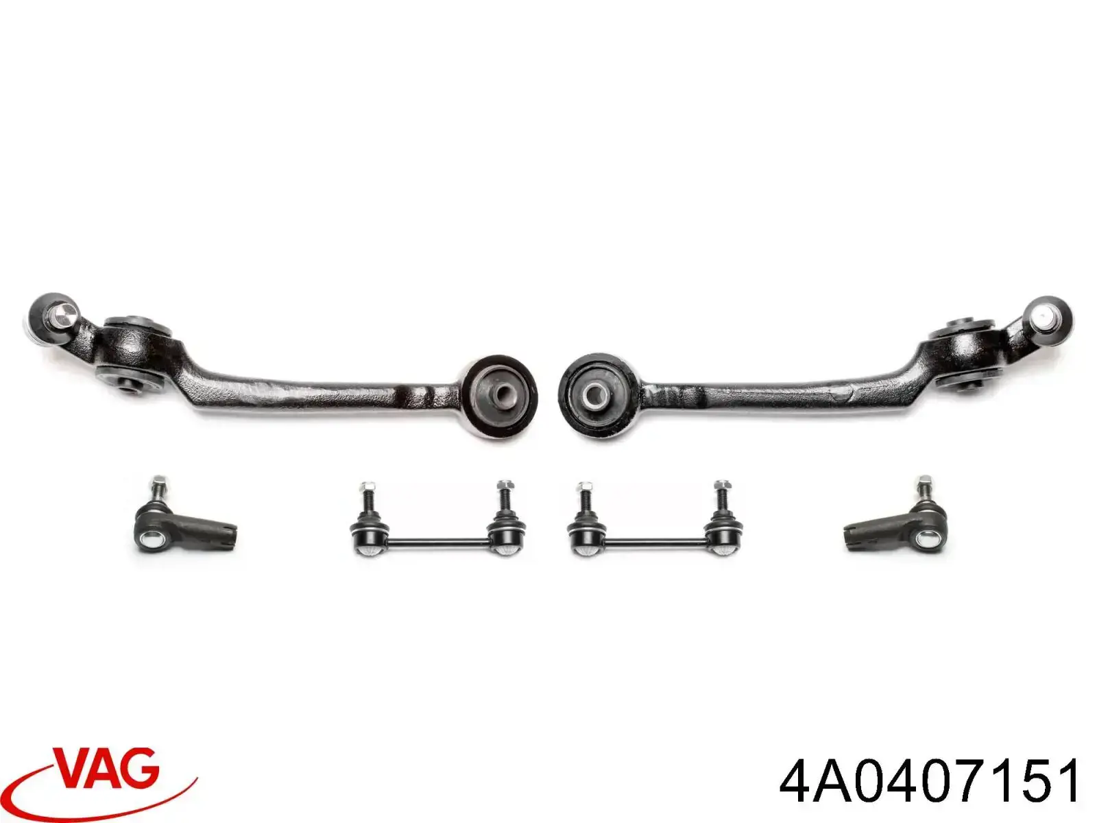 Важіль передній лівий VAG 4A0407151 ціна, від 47.60 USD