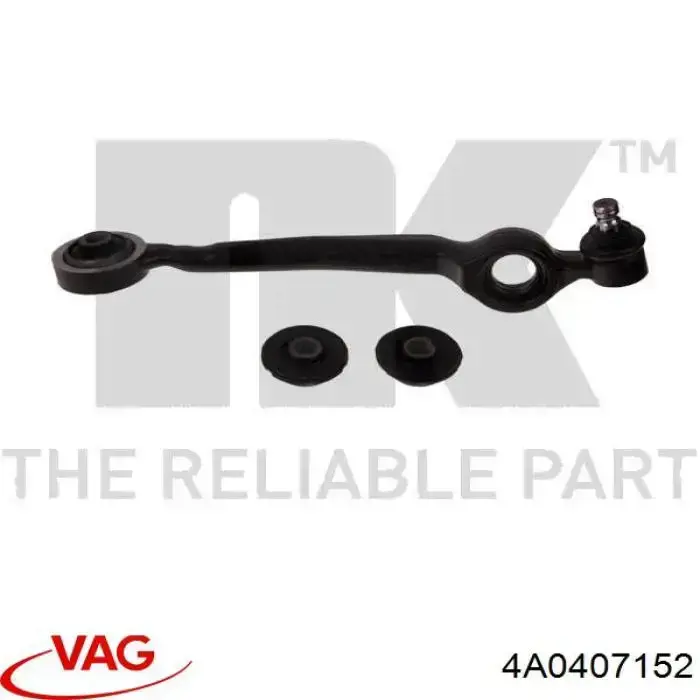 Купити 4A0407152 VAG Важіль передньої підвіски нижній, правий