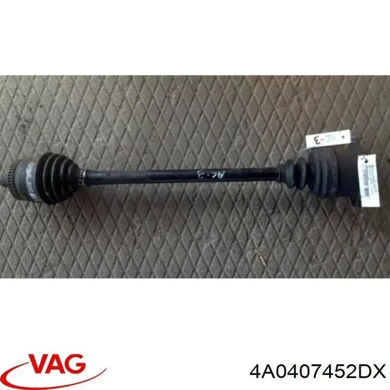 4A0407452DX VAG Привід передній правий