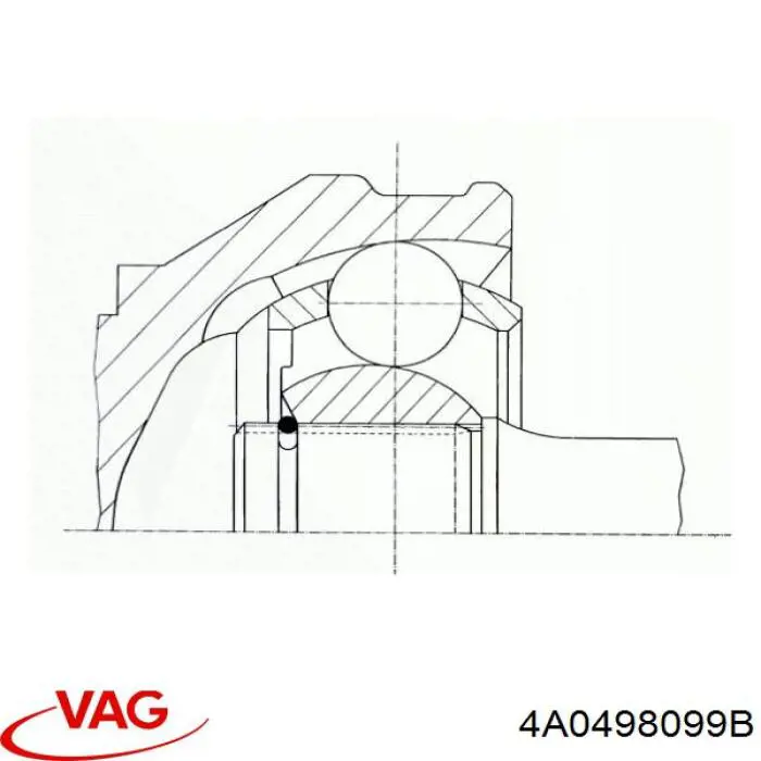 ШРУС зовнішній VAG 4A0498099B