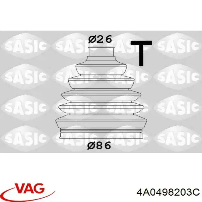 Пильник ШРКШ зовнішній VAG 4A0498203C