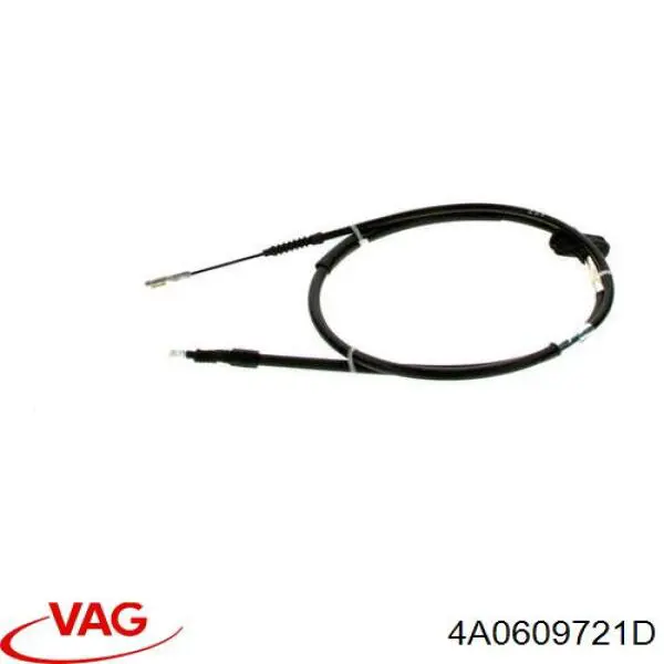 Купити 4A0609721D VAG Трос ручного гальма задній, правий/лівий