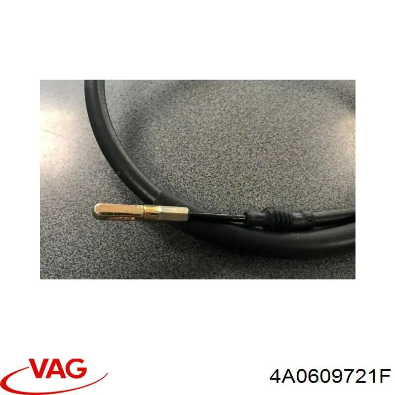 Купити 4A0609721F VAG Трос ручного гальма задній, правий/лівий