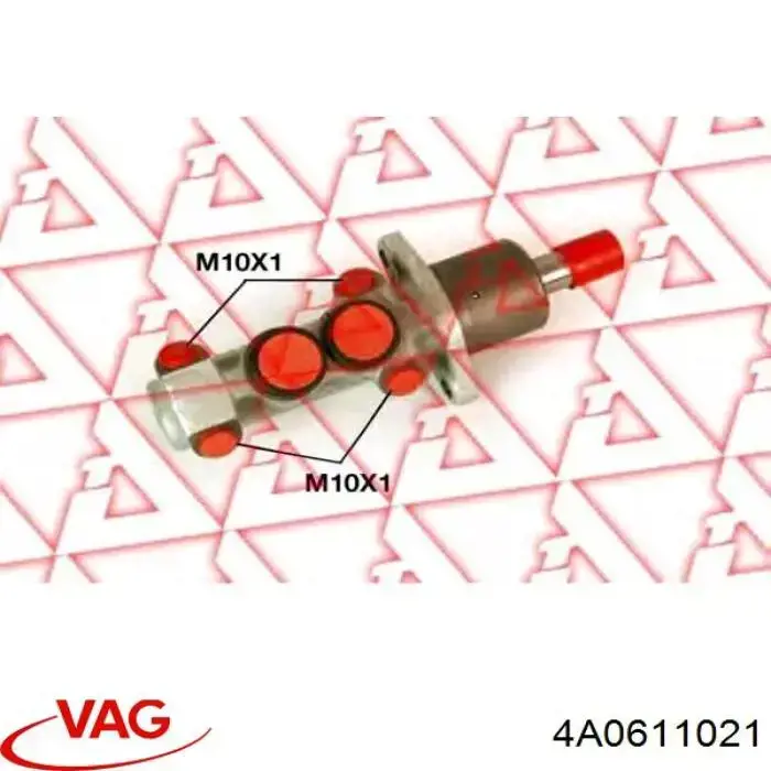 Циліндр головний гальма (Гідротормоз) VAG 4A0611021 ціна, від 39.49 USD