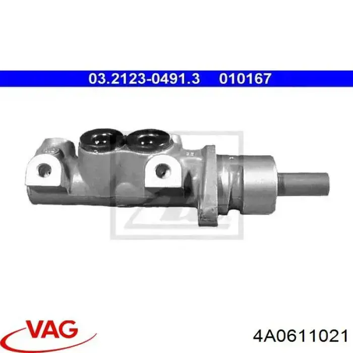 Циліндр головний гальма (Гідротормоз) VAG 4A0611021 ціна, від 39.49 USD