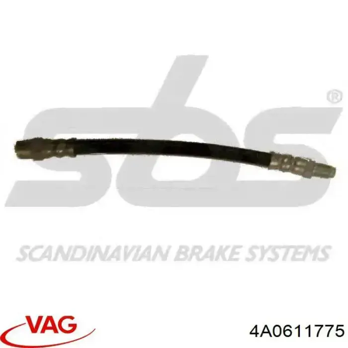 4A0611775 VAG Шланг гальмівний задній