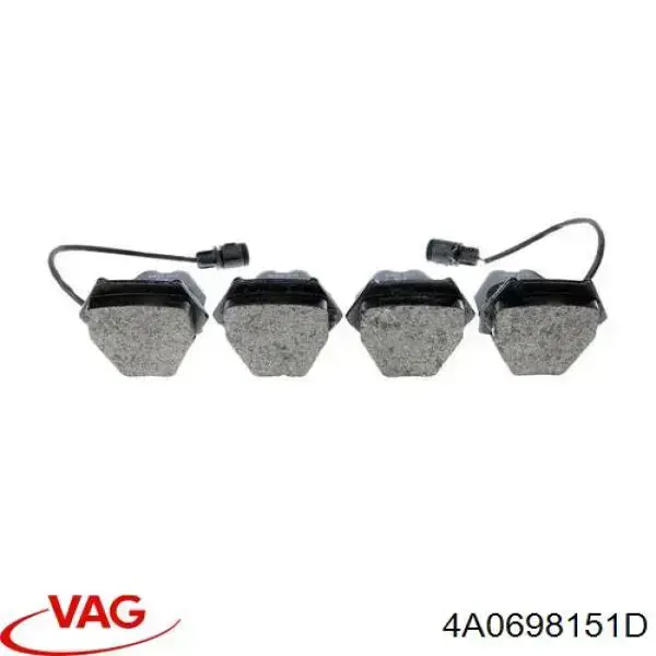 Гальмівні колодки VAG 4A0698151D ціна, від 21.80 USD