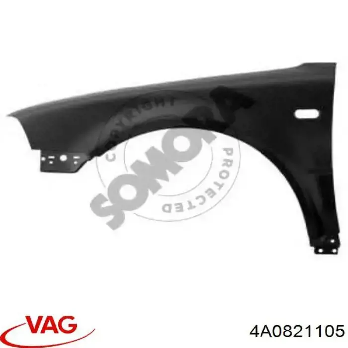 Ліве переднє крило Polcar 131601 ціна, від 133.45 USD