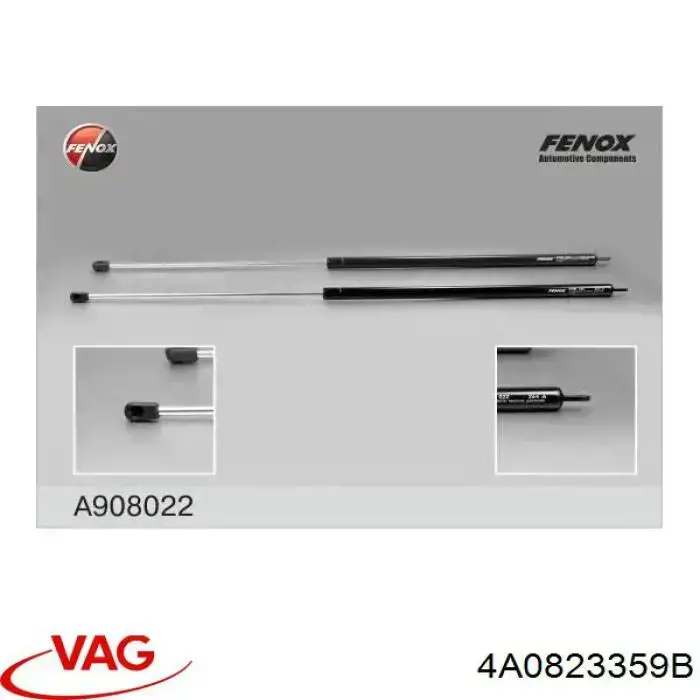 Амортизатор капота газовий VAG 4A0823359B ціна, від 10.67 USD