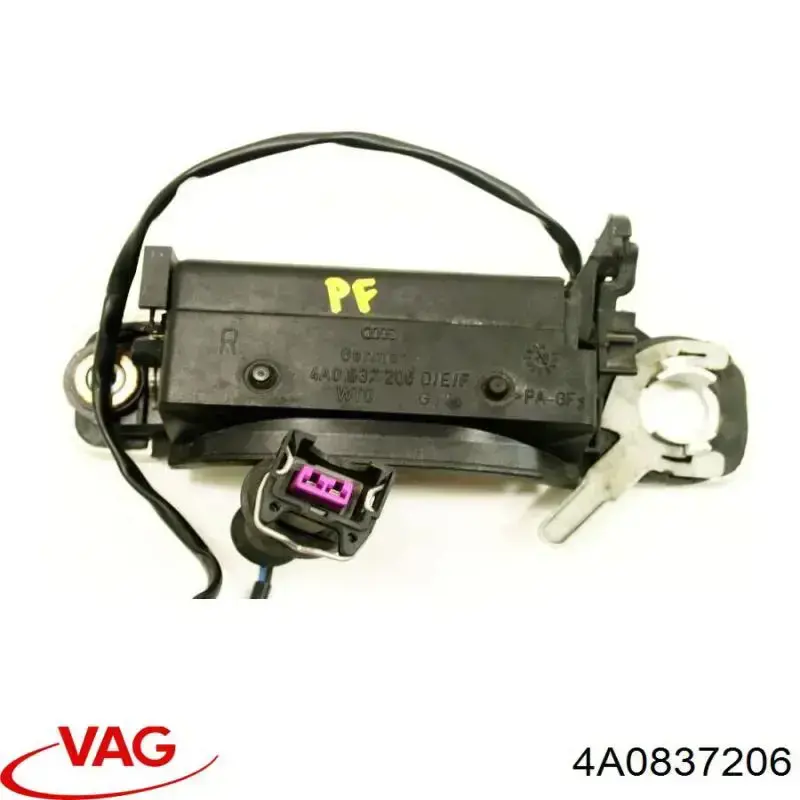 Ручка передньої двері зовнішня права VAG 4A0837206 ціна, від 5.64 USD