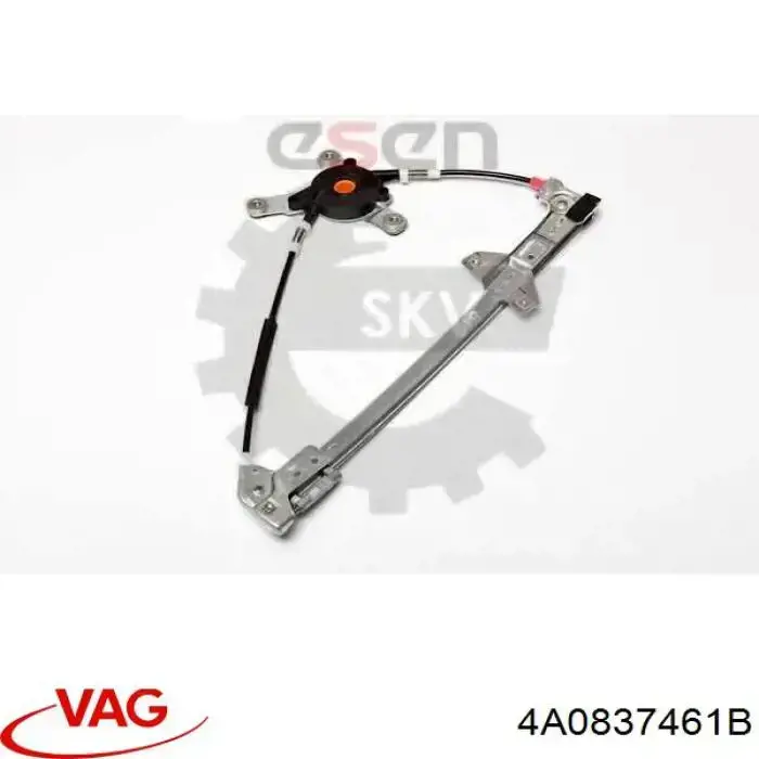 Купити 4A0837461B VAG Механізм стеклопідйомника водійських дверей