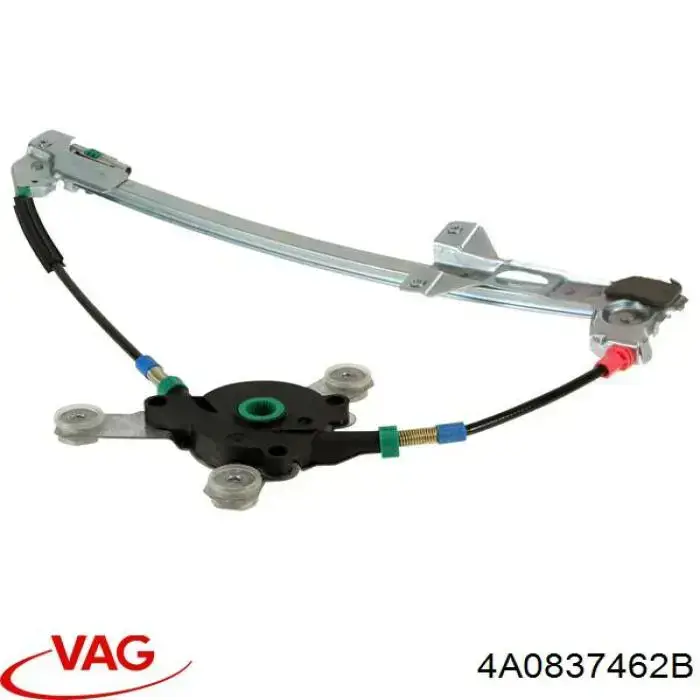 Купити 4A0837462B VAG Механізм склопідіймача двері передньої, правої