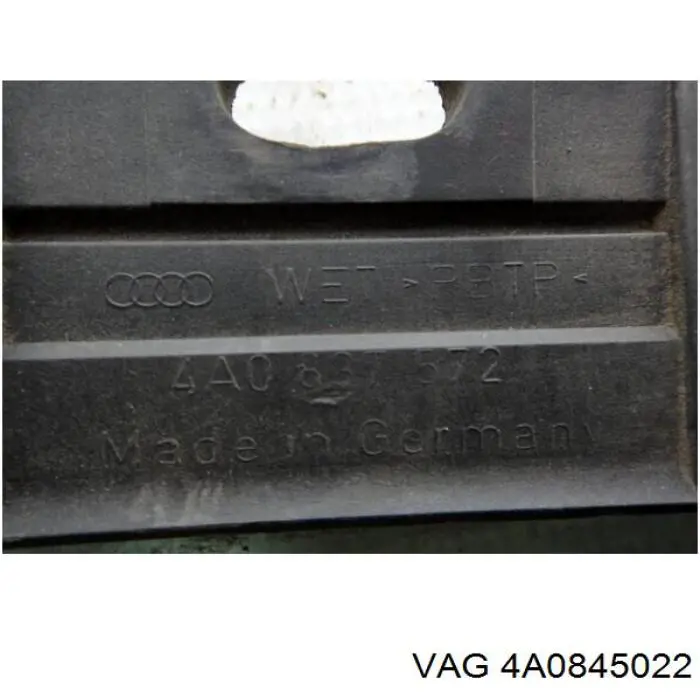 Купити 4A0845022 VAG Скло передніх дверей, правою