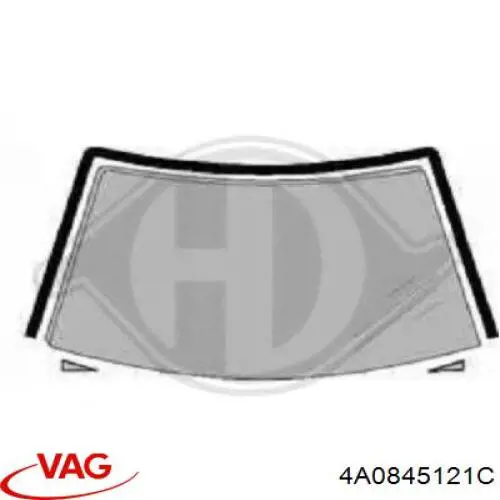 Ущільнювач лобового скла VAG 4A0845121C ціна, від 26.03 USD