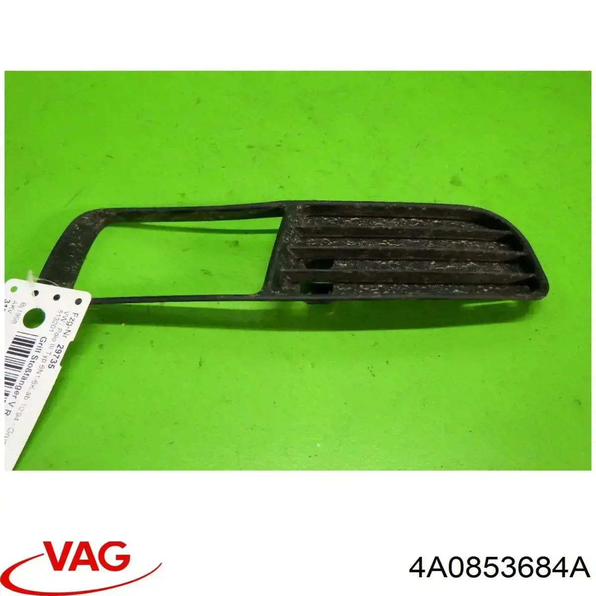 4A0853684A VAG Решітка переднього бампера, права нижня