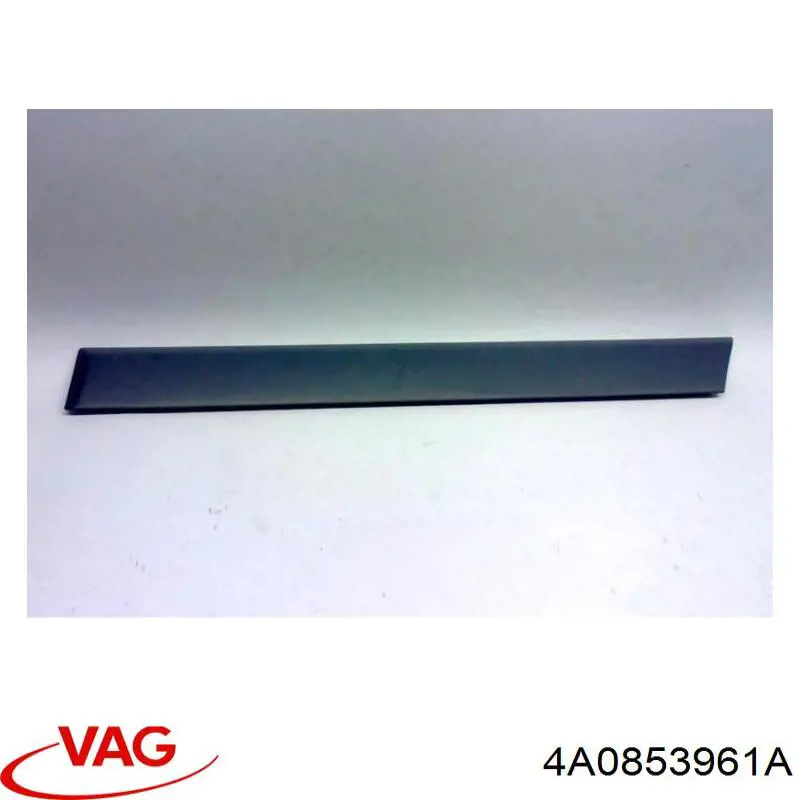 Купити 4A0853961A VAG Молдинг задніх лівих дверей, верхній