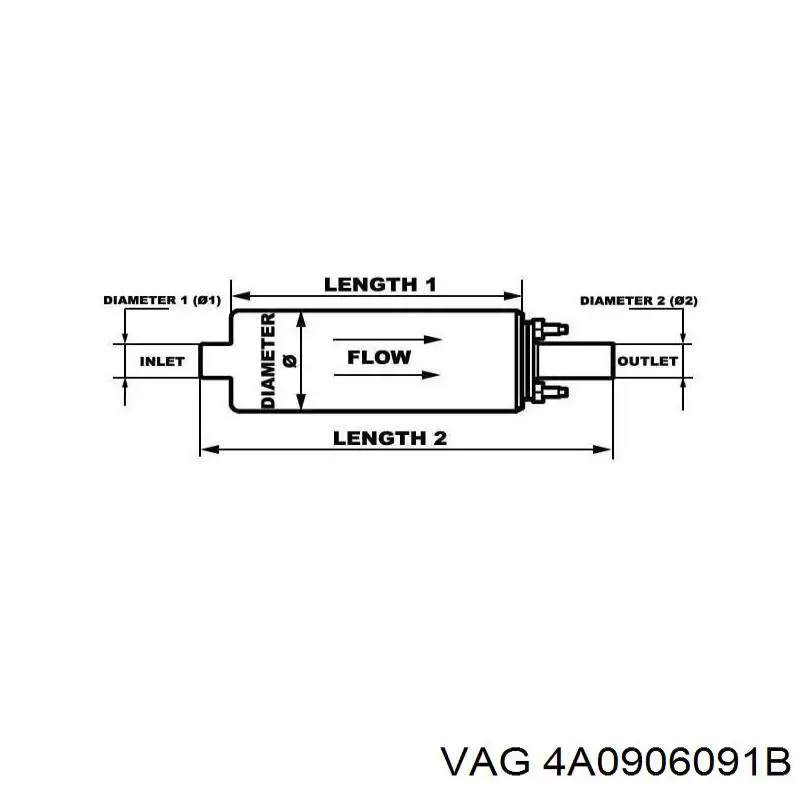 Насос паливний занурювальний VAG 4A0906091B