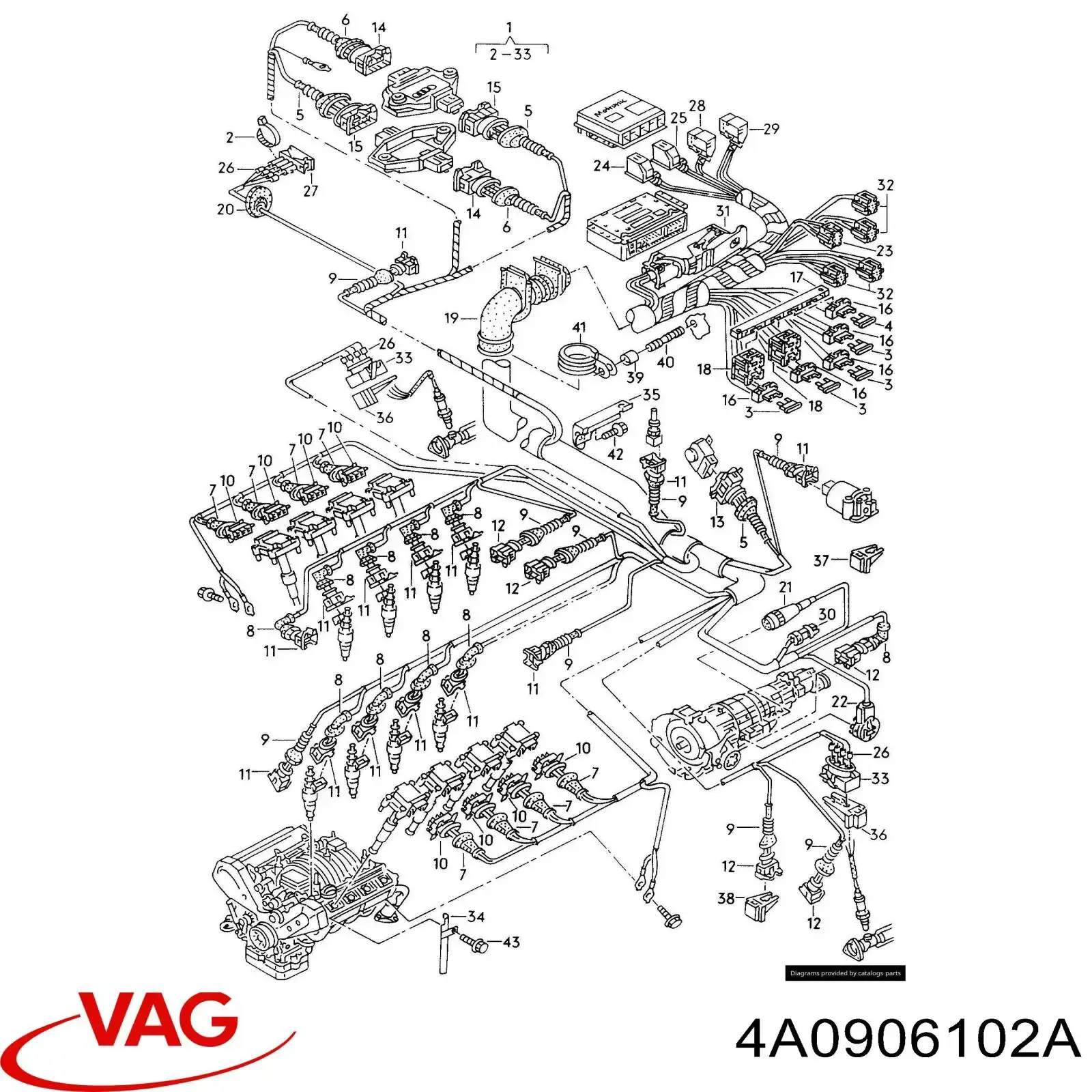  VAG 4A0906102A ціна, від 4.58 USD