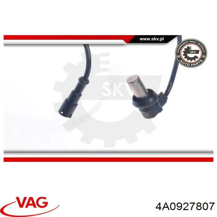 Датчик АБС (ABS) задній VAG 4A0927807 ціна, від 17.67 USD