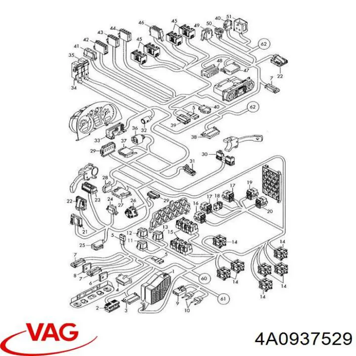  VAG 4A0937529 ціна, від 5.07 USD