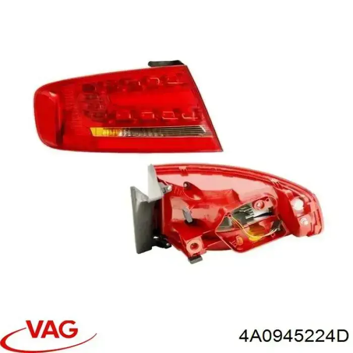 Фара задня права внутрішня VAG 4A0945224D