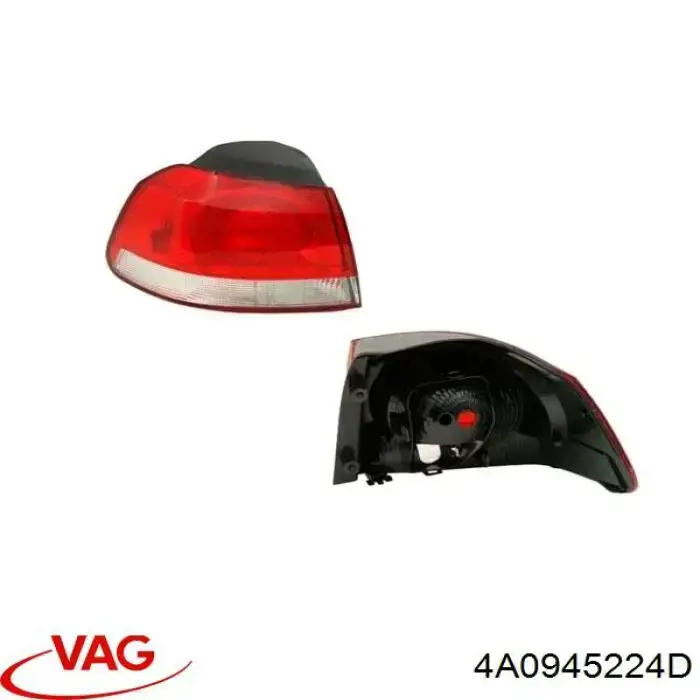 4A0945224D VAG Ліхтар задній правий, внутрішній