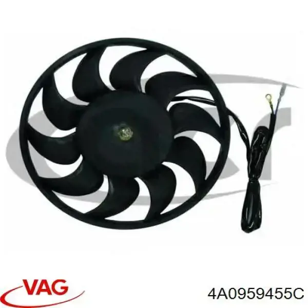 4A0959455C VAG електровентилятор охолодження в зборі (двигун + крильчатка, правий)