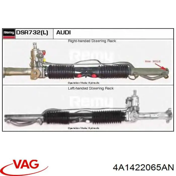 Кермова рейка VAG 4A1422070X