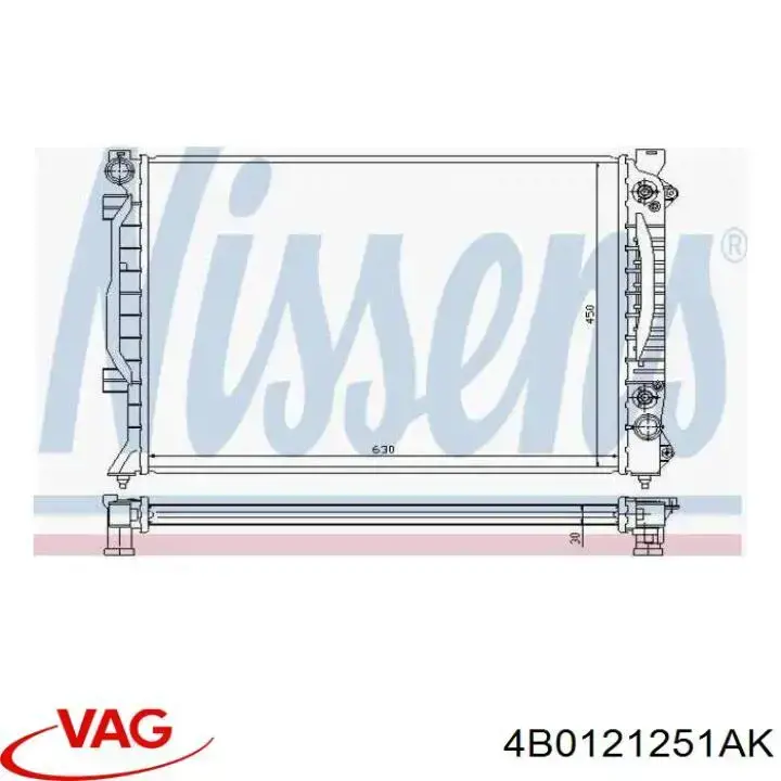 Купити 4B0121251AK VAG Радіатор двигуна