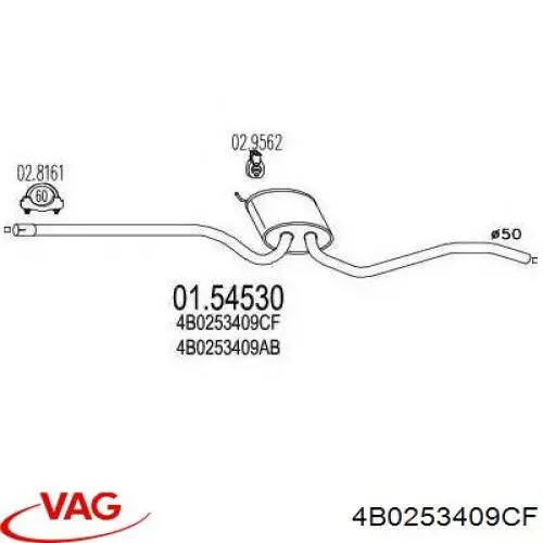  4B0253409CF VAG