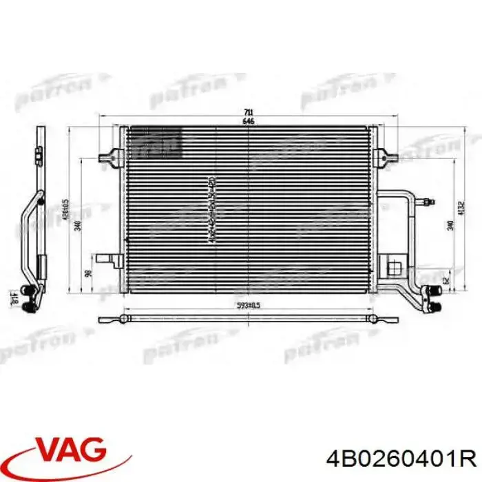 4B0260401R VAG Конденсатор