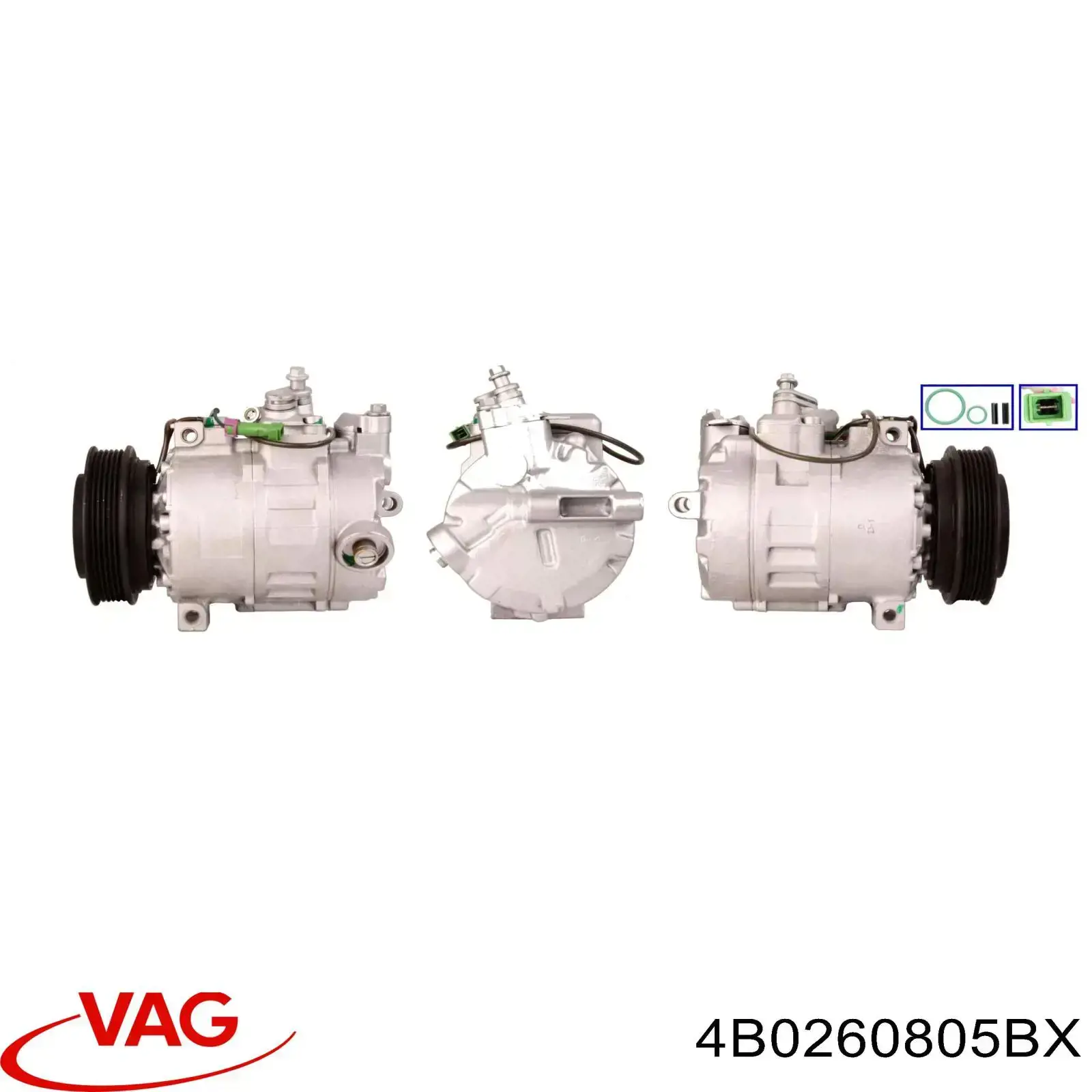 Купити 4B0260805BX VAG Компресор кліматичної установки