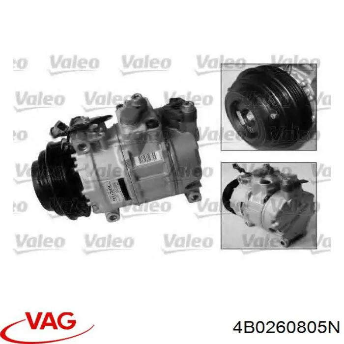 Купити 4B0260805N VAG Компресор кліматичної установки