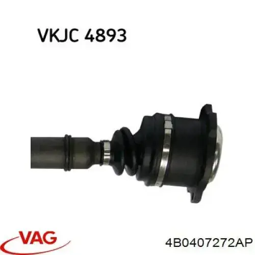 Піввісь передня, права VAG 4B0407272AP ціна, від 50.67 USD
