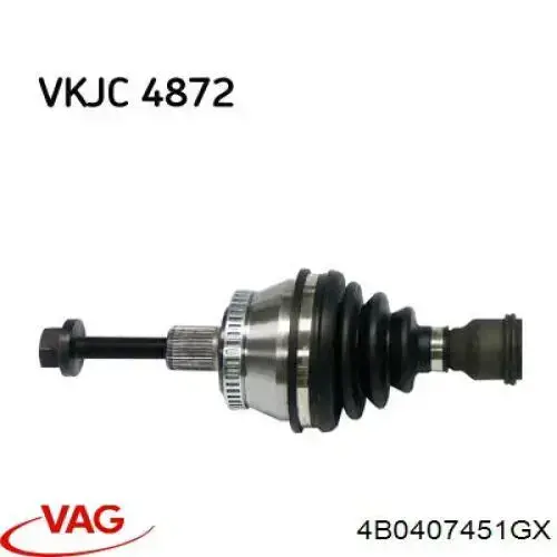 Привід передній лівий VAG 4B0407451GX ціна, від 70.10 USD
