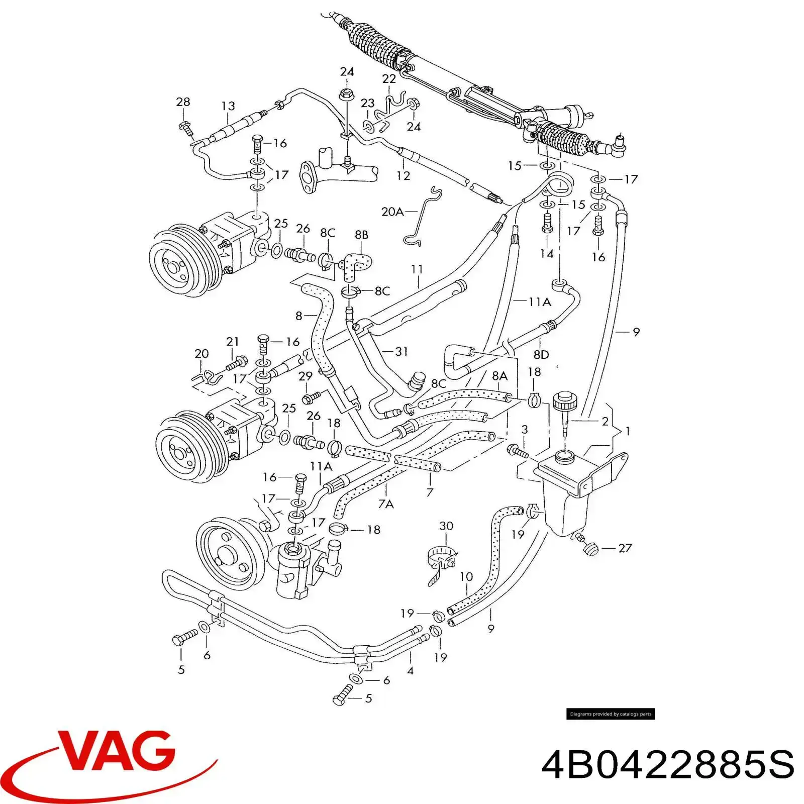  VAG 4B0422885K ціна, від 28.43 USD