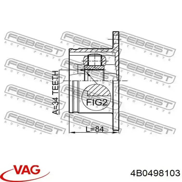 ШРКШ внутрішній, передній VAG 4B0498103 ціна, від 48.86 USD
