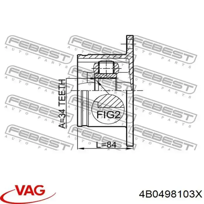ШРКШ внутрішній, передній VAG 4B0498103X ціна, від 39.27 USD