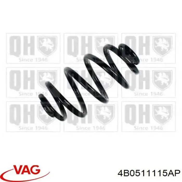 Пружина задня VAG 4B0511115AP ціна, від 39.86 USD