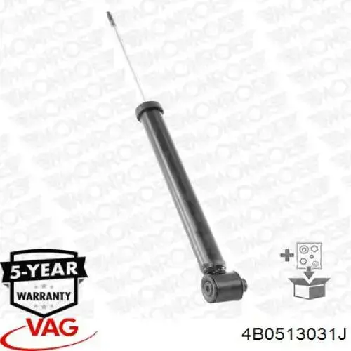 Амортизатор задній VAG 4B0513031J ціна, від 46.38 USD
