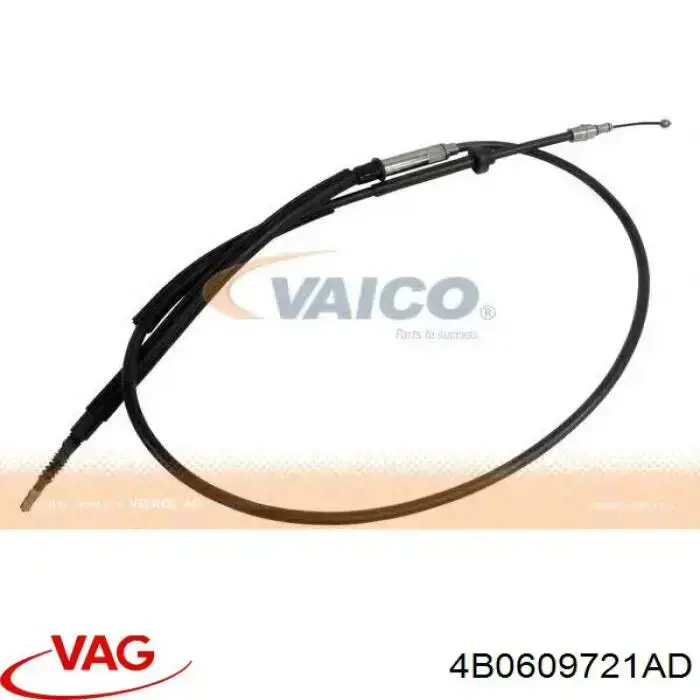 Трос ручного гальма задній, правий/лівий VAG 4B0609721AD ціна, від 21.72 USD