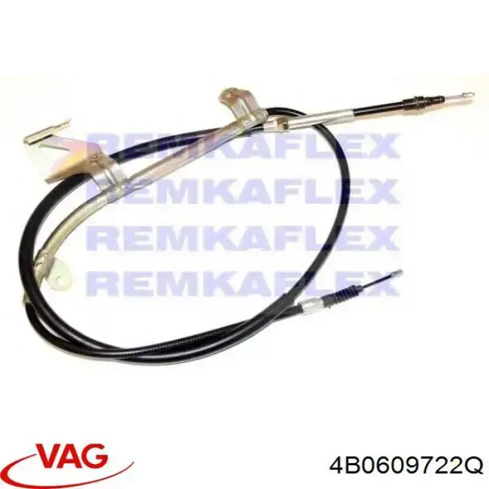 Трос стоянкового гальма задній правий VAG 4B0609722Q ціна, від 23.56 USD