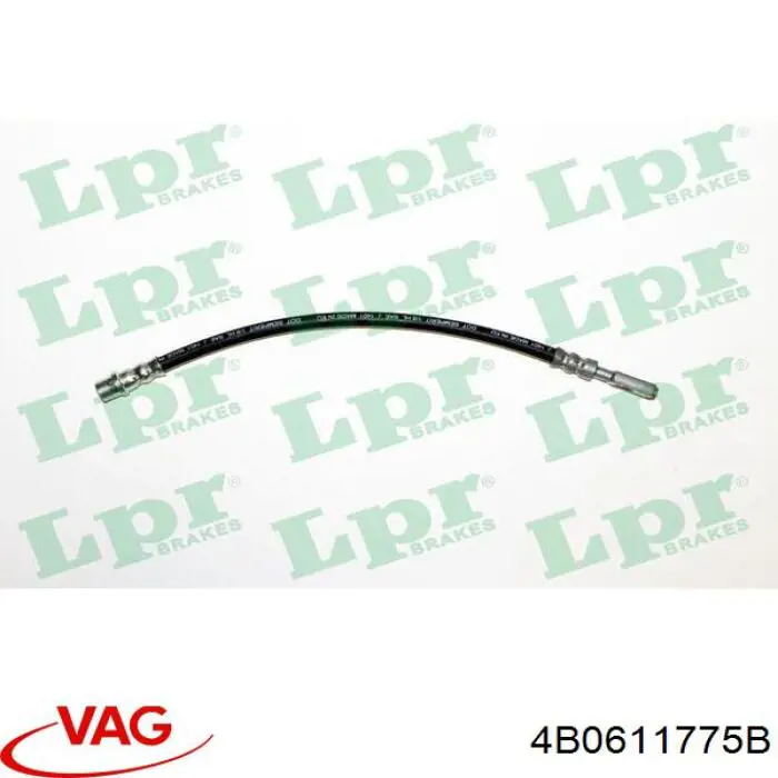 Шланг гальмівний задній VAG 4B0611775B ціна, від 7.43 USD