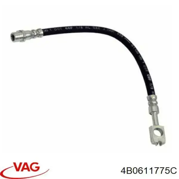 Шланг гальмівний задній 4B0611775C VAG
