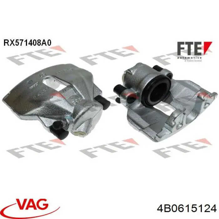 Супорт гальмівний, передній, правий VAG 4B0615124