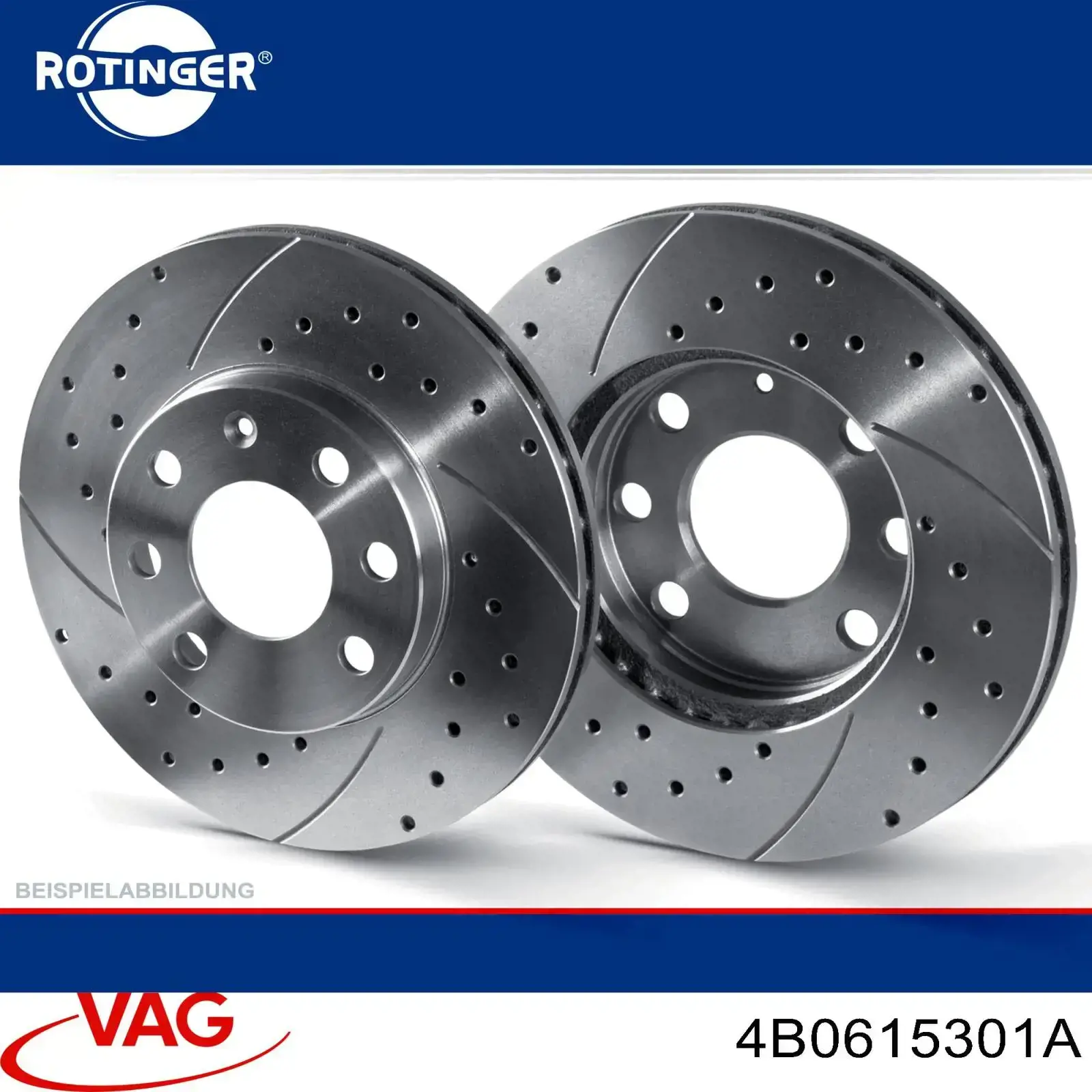 4B0615301A VAG Гальмо дискове переднє