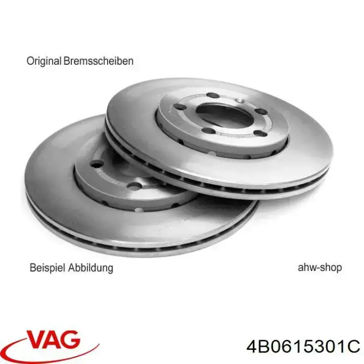 4B0615301C VAG Гальмо дискове переднє