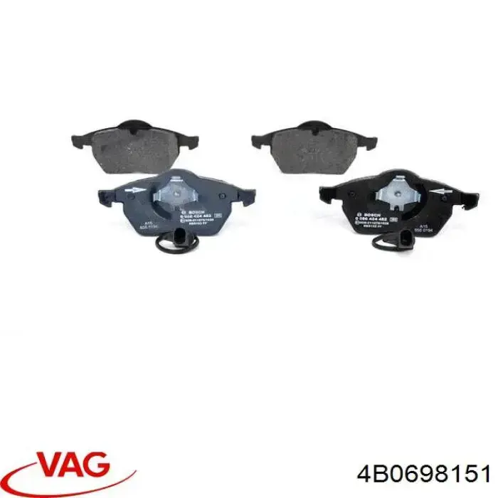 Гальмівні колодки VAG 4B0698151 ціна, від 30.97 USD